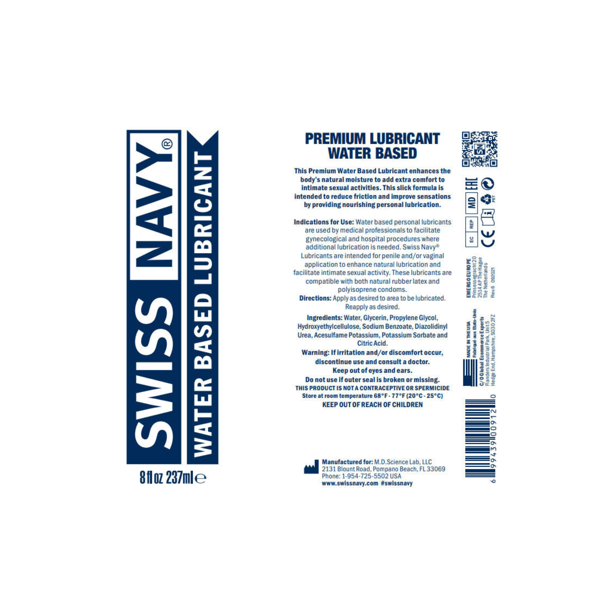 Swiss Navy Water Based 32 Fl Oz