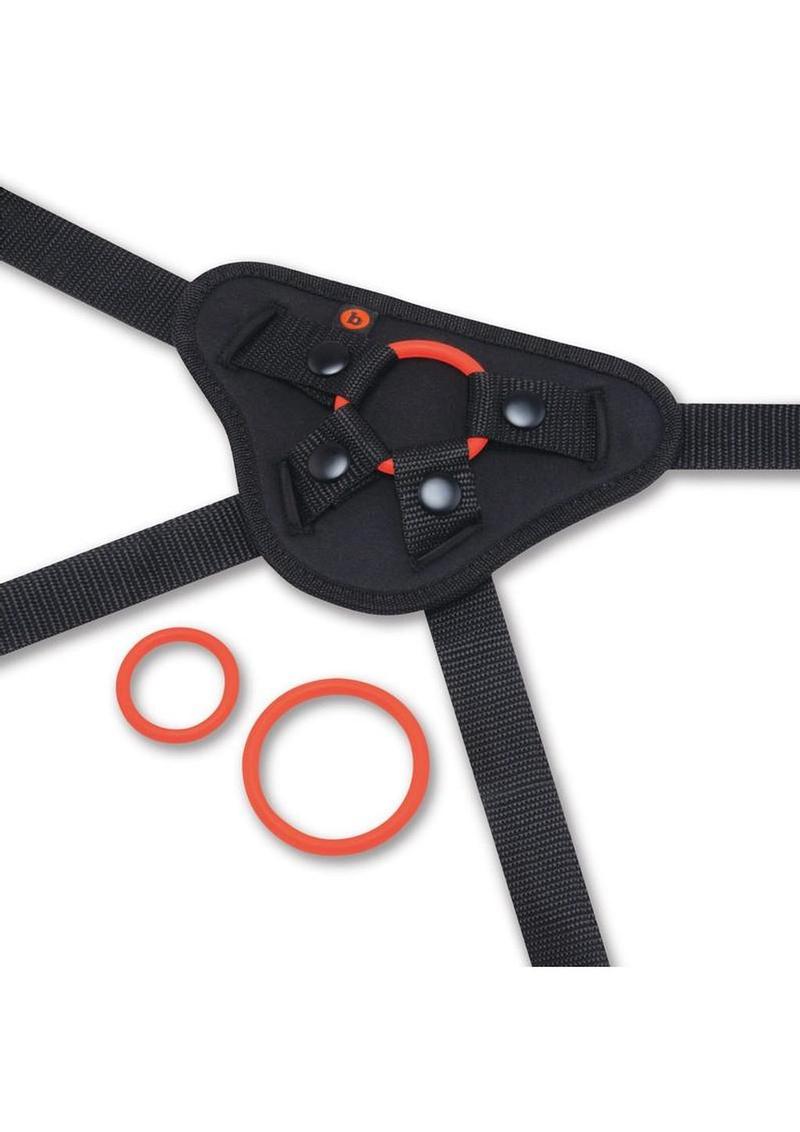 B Vibe Beginner Strap-On Harness Set with Silicone Dildo Peg