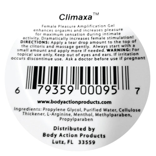 Climax Female Amplification Gel for Women .5 Jar