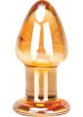 Glas Over Easy Butt Plug - Orange