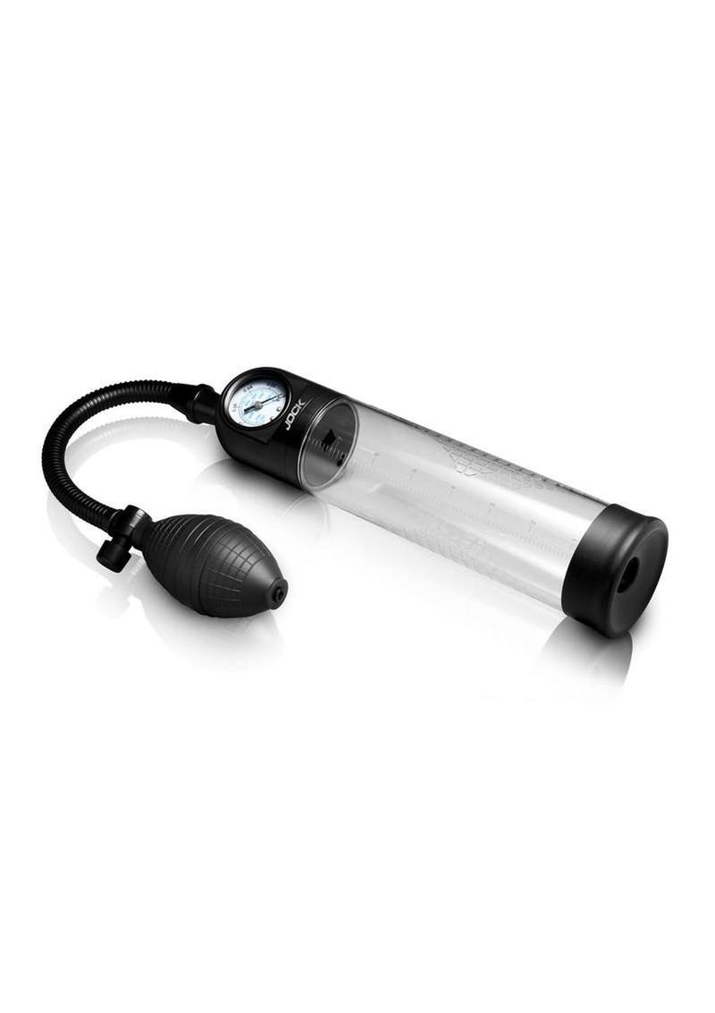 Jock Pump Up Gauge Penis Pump with Bulb