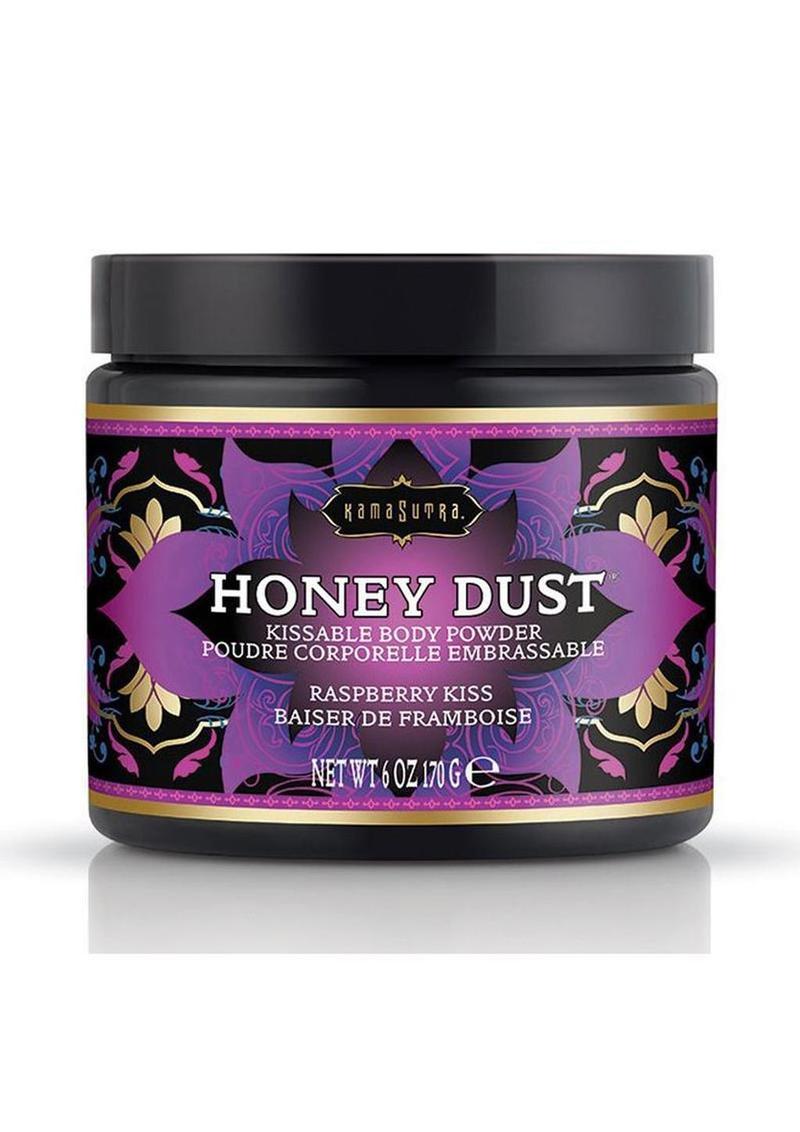 Kama Sutra Honey Dust Kissable Body Powder Raspberry Kiss - 6oz