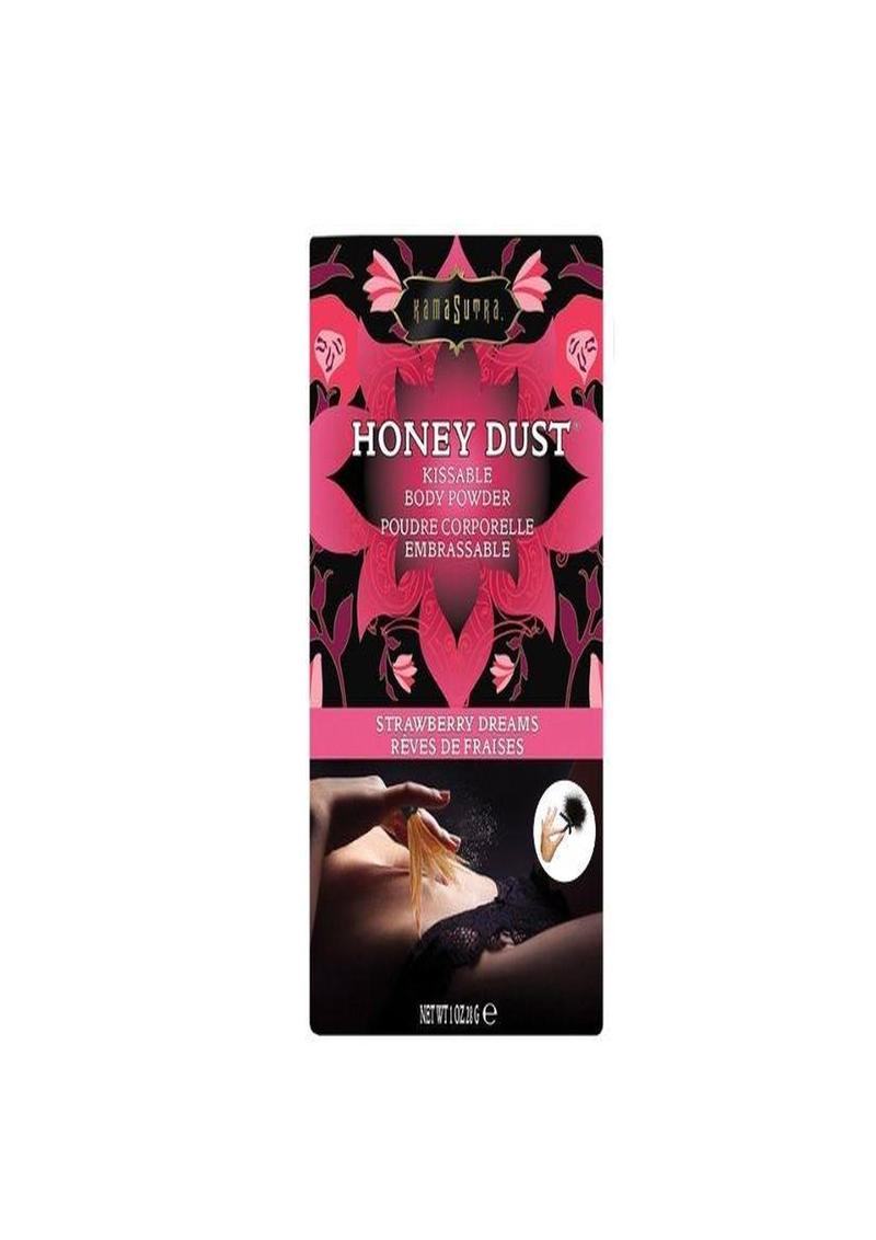 Kama Sutra Honey Dust Kissable Body Powder Strawberry Dreams - 1oz
