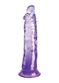 King Cock Clear Dildo - Clear/Purple - 8in