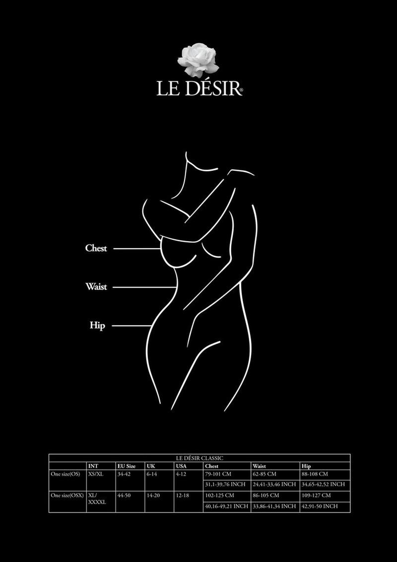 Le Desir Contrast Suspender Bodystocking
