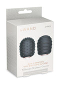 Le Wand Original Silicone Textured Covers - Grey - 2 Per Pack