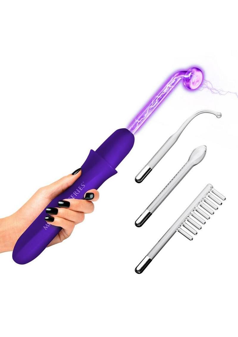 Master Series Elektrawand Rechargeable E-Stim Wand with Attachments