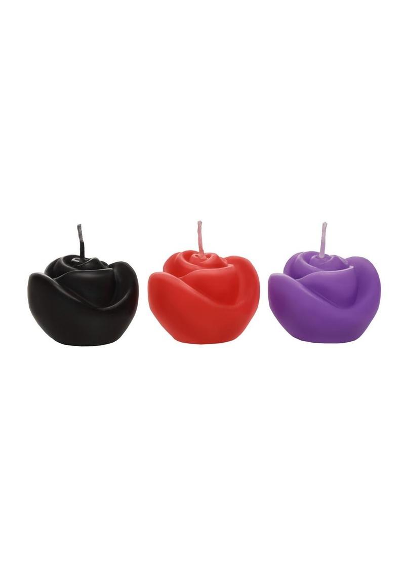 Fire Garden Rose Candles