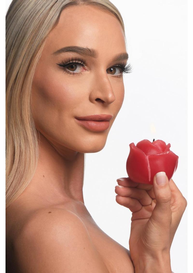 Flaming Rose Drip Candle