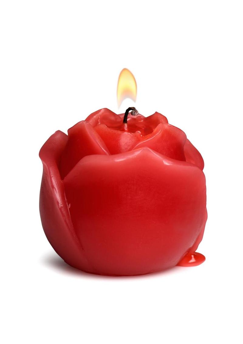Flaming Rose Drip Candle