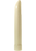 ME YOU US Sensuous Ribbed Vibrator - Ivory/White