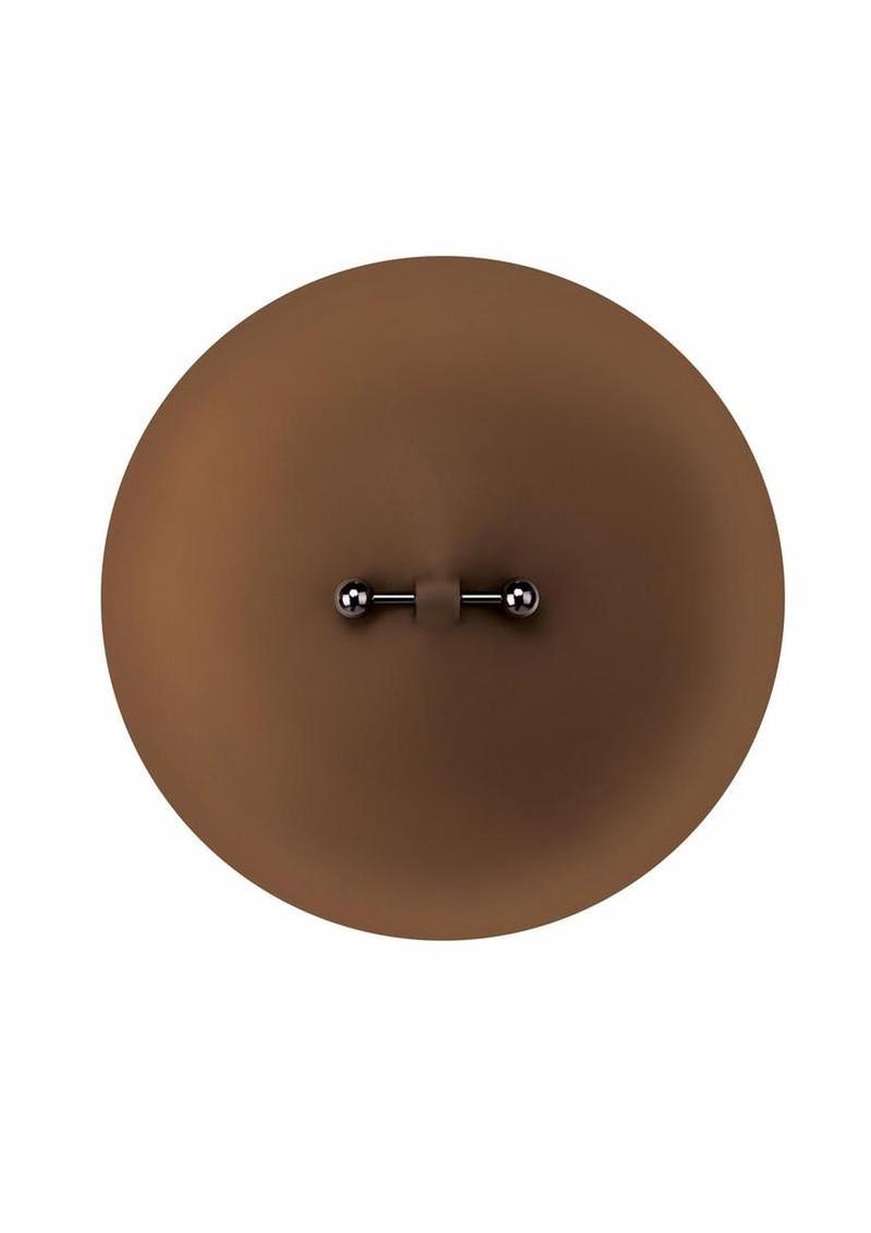 Peekaboo Silicone Pierced Nipple Covers - Chocolate