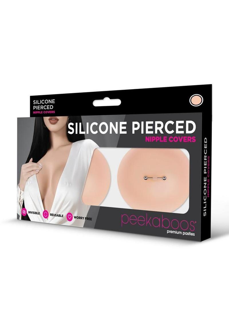 Peekaboo Silicone Pierced Nipple Covers - Vanilla