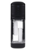 Playboy Side Piece Rechargeable Silicone Warming Sliding Stroker - Black