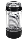 Playboy Spring Fling Rechargeable Stroker - Black/Clear - Large