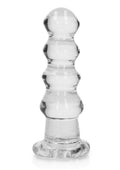 Realrock Curvy Dildo Or Butt Plug - Clear - 5.5in