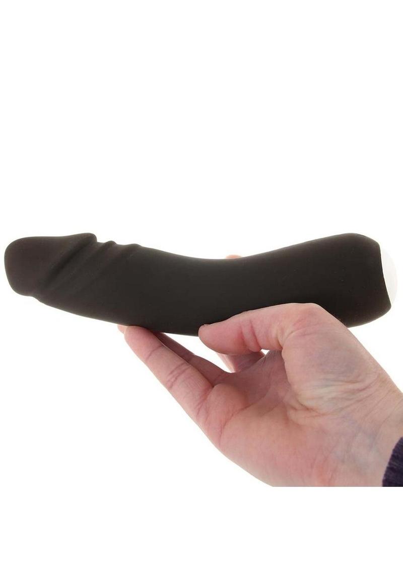 Vedo Rialto Silicone Rechargeable Realistic Vibrator - Black Pearl